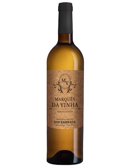 Vinho branco Marquês da Vinha Colheita 2023, garrafa de 750ml, Bairrada Portugal